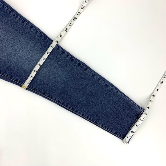 Suko Jeans Faded Blue High Rise Tapered Leg Distressed Ankle Jeans, 12 - Picture 14 of 16